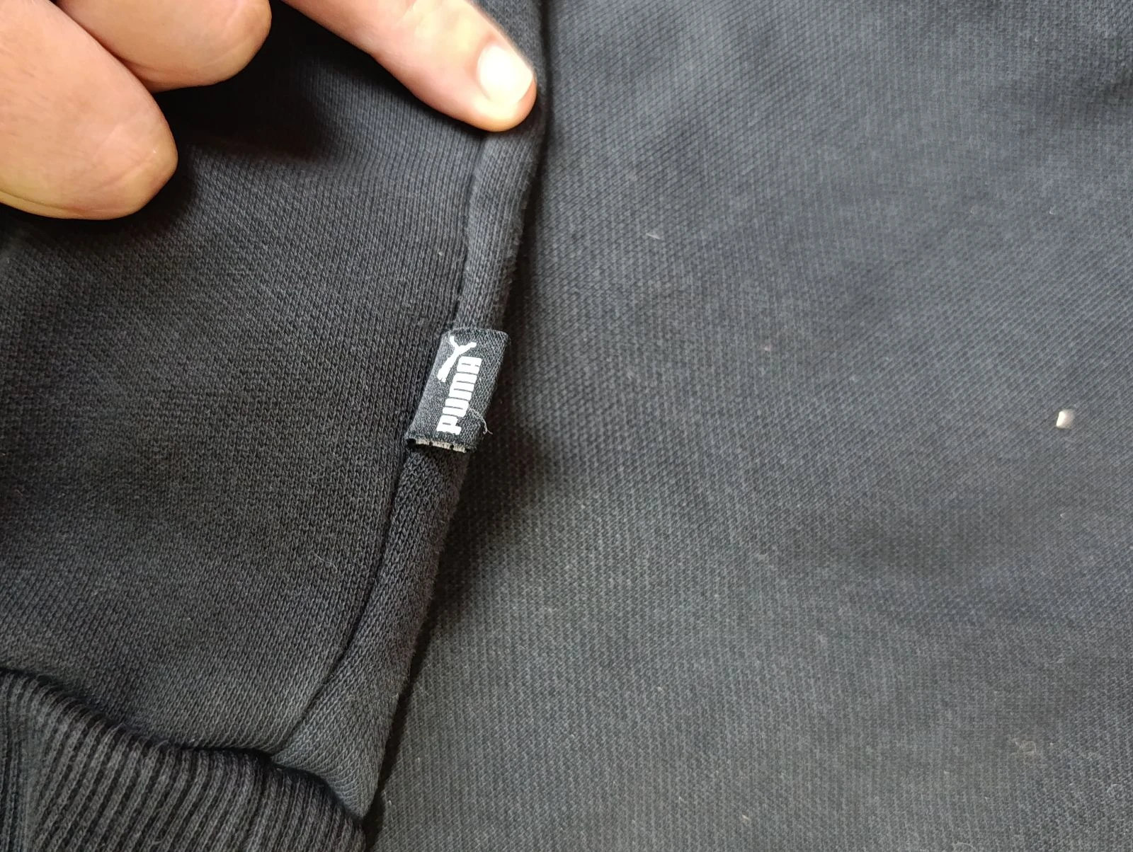 PUMA Black Hoodie Big Logo Sweatshirt Size XL – photo 5